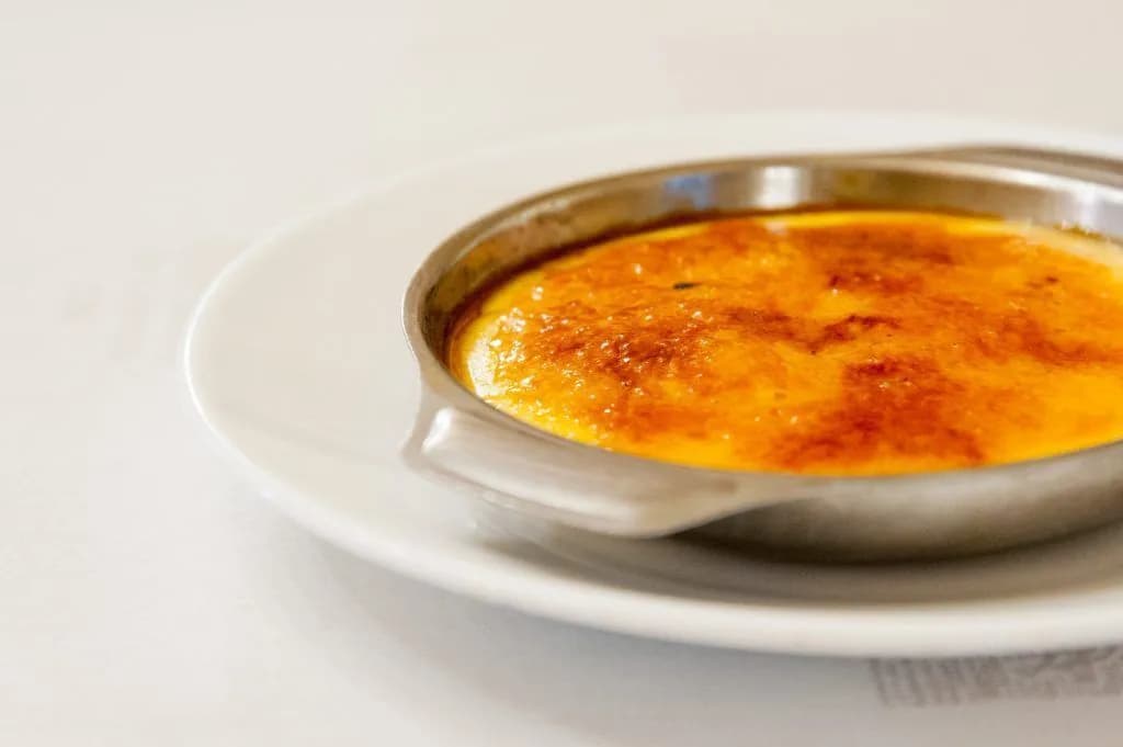 Caramelised Catalan cream served at Can Culleretes restaurant in Barcelona
