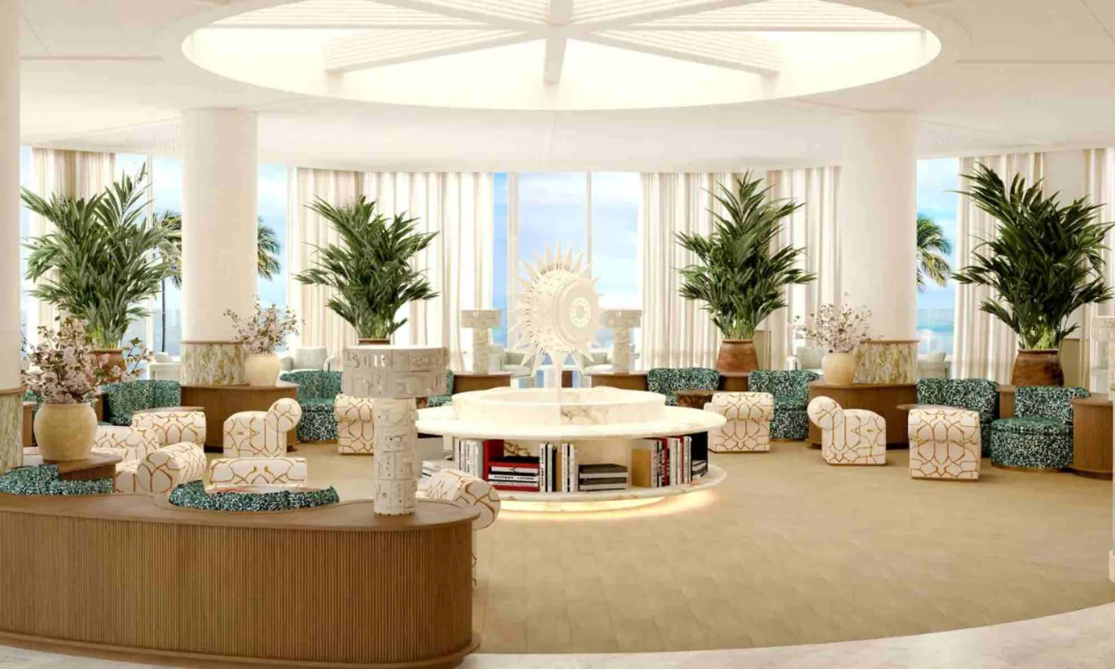 Helle Lounge im BLESS Ibiza The Site