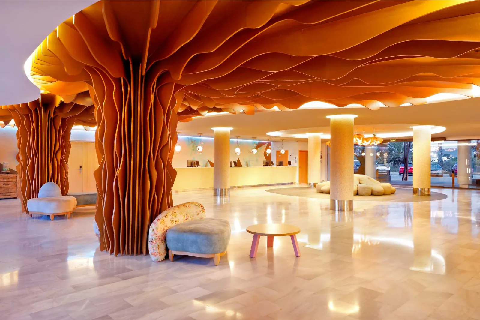 Hall de recepção do Grand Palladium White Island Resort & Spa, Ibiza