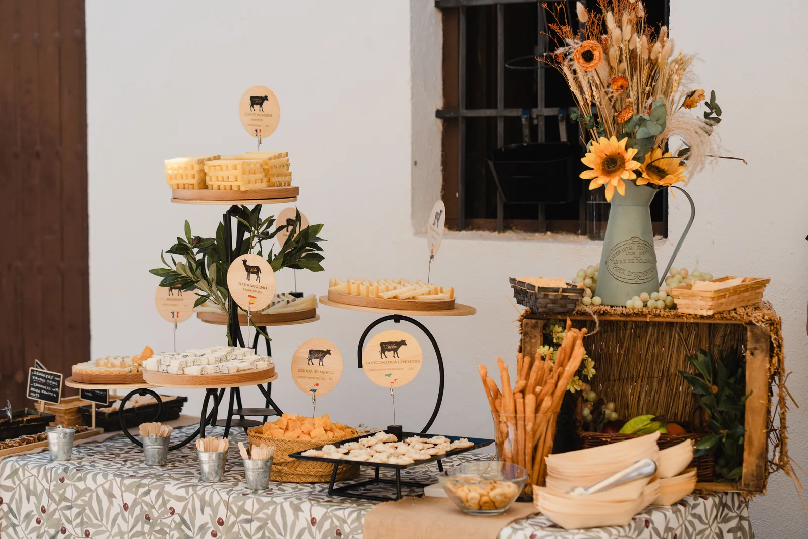 Decorated buffet at the estate