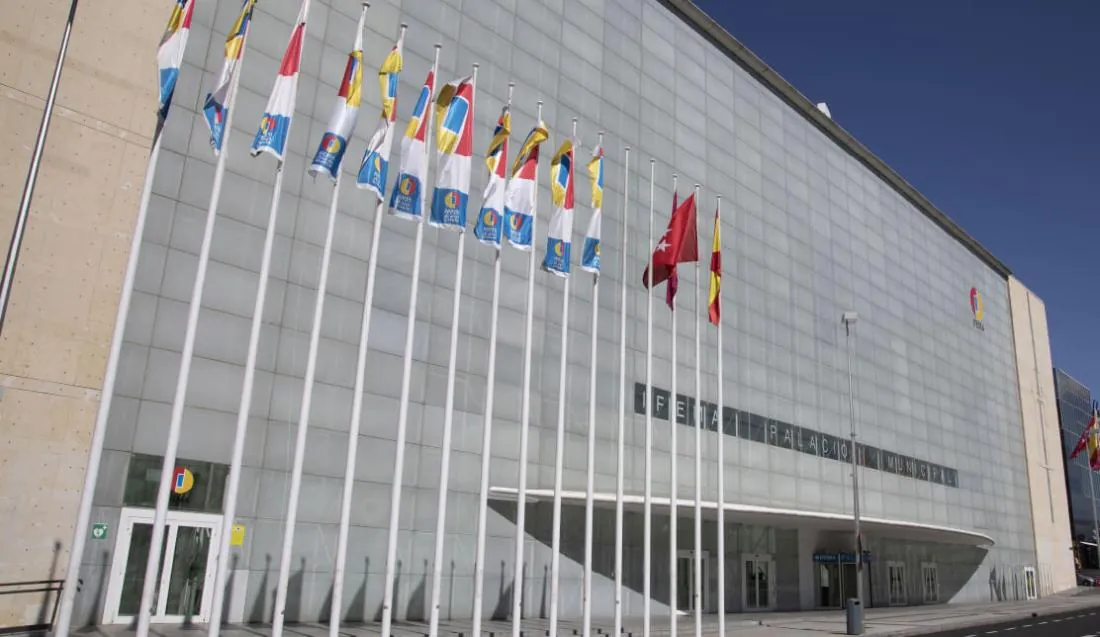 Entrance of the Palacio Municipal de Congresos in Madrid